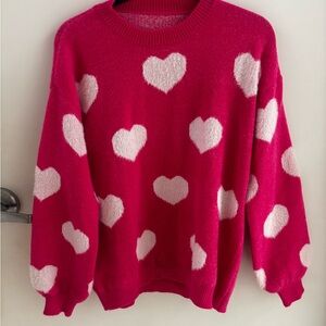 Krush Kandy Heart Patterned Sweater